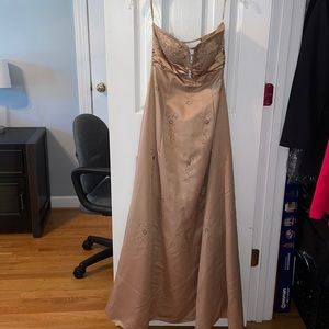 Beautiful gold beaded elegant dress